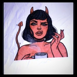 Devil girl tshirt XL